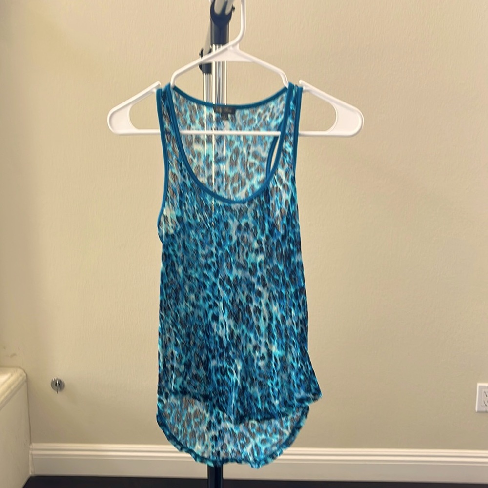 Sheer Leopard Print Tank